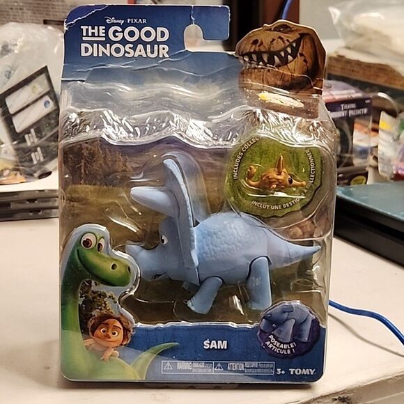 Other - Disney The Good Dinosaur SAM the Triceratops Action Figure Toy by TOMY New